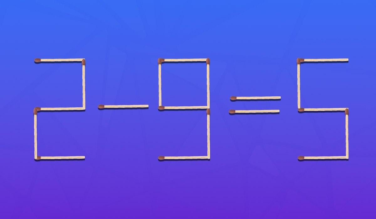 Vilken tändsticka måste flyttas för att likheten ska bli sann: ett snabbt IQ-test