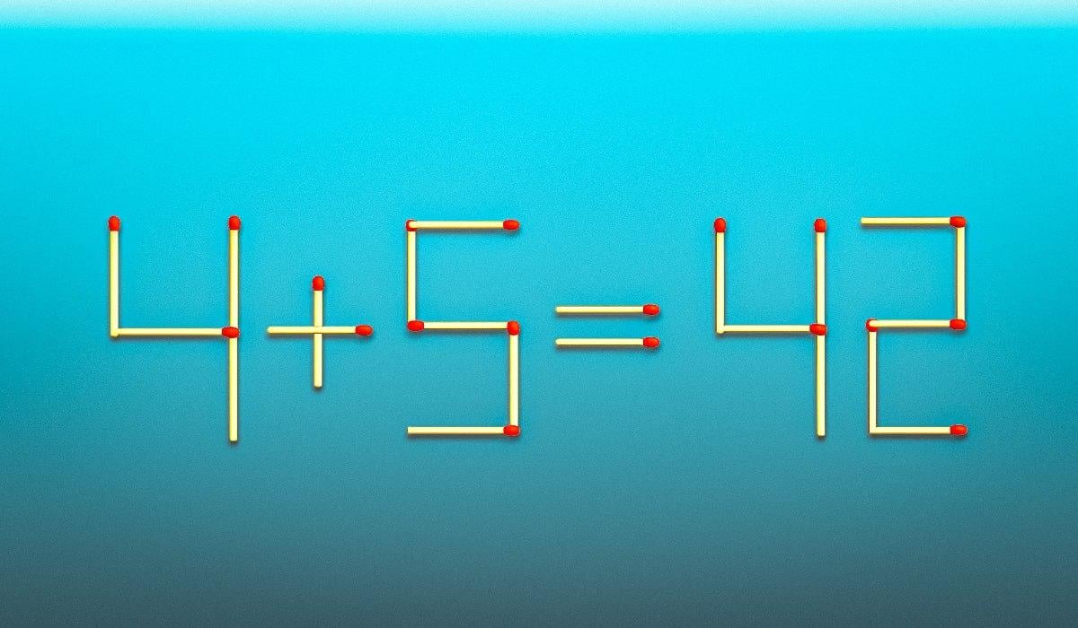 Dra 2 tändstickor och likhet blir rätt: ett snabbt IQ-test