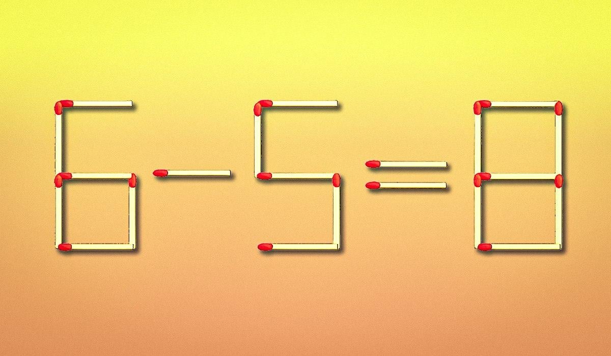 Flytta bara en tändsticka på 10 sekunder: ett intelligenstest