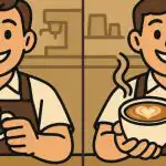 IQ-test: du måste hitta 3 skillnader i en bild av en barista på 45 sekunder. IQ-test: du måste hitta 3 skillnader i en bild av