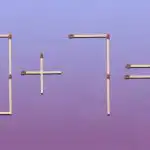 Du måste flytta en tändsticka för att få rätt likhet: