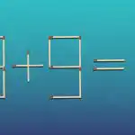 Vilken tändsticka måste flyttas för att likheten ska vara korrekt: